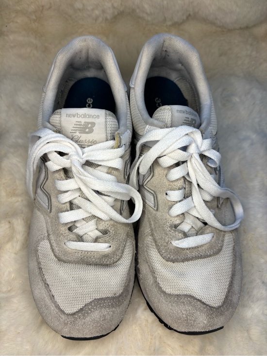 New Balance Shoes - New Balance 574 Core Womens 9.5B Nimbus Cloud White Suede Sneakers WL574EVW